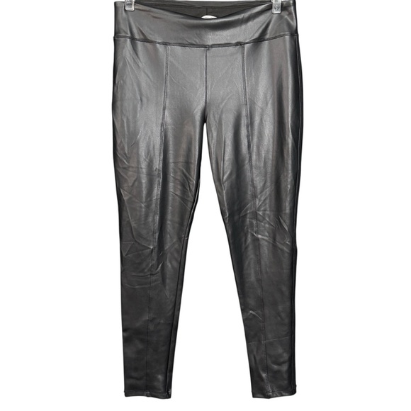 Pants - Black High Rise Faux Leather Ponte Leggings – Women’s XL